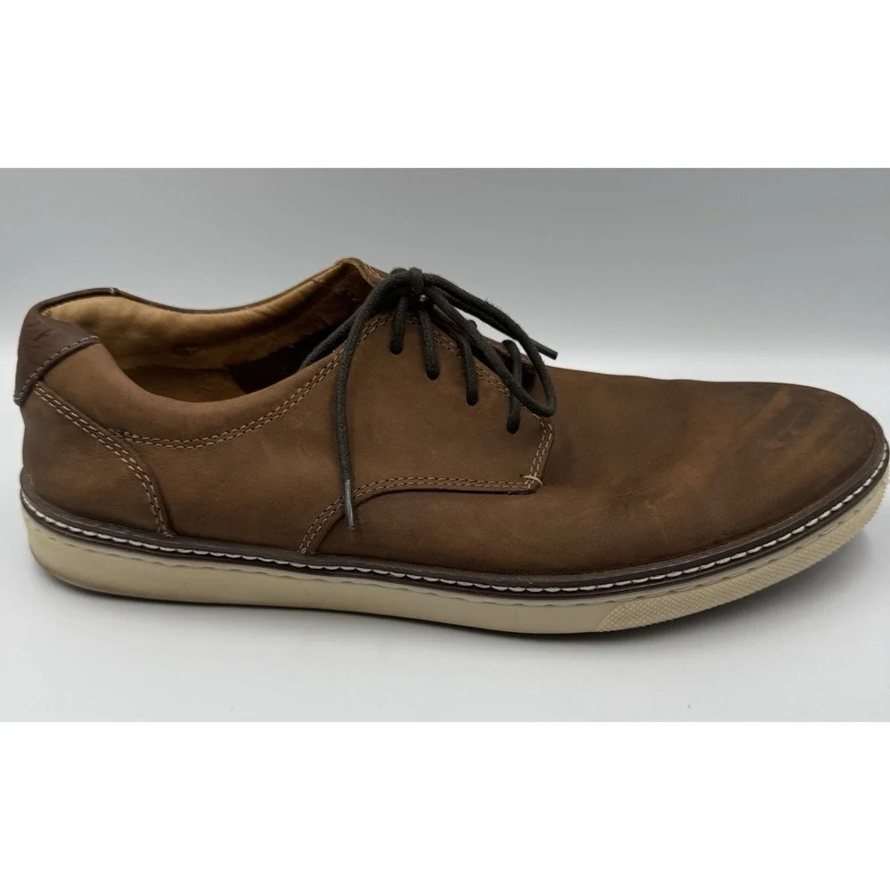 Johnston‎ Murphy J&M Mens 10M Brown Sheepskin Oxford Dress Shoes